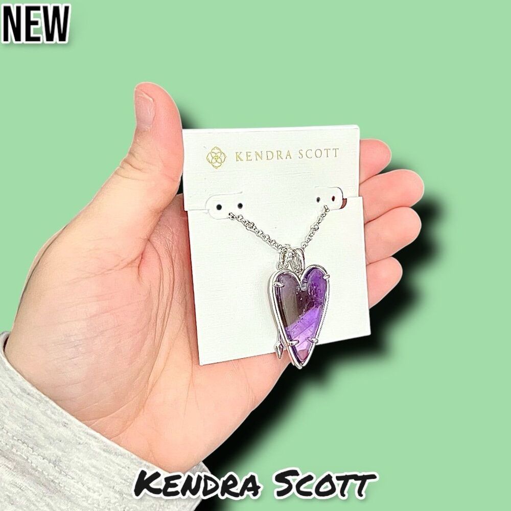 New Kendra Scott Ansley Heart Long Pendant Necklace (Sold Out) - Picture 10 of 10